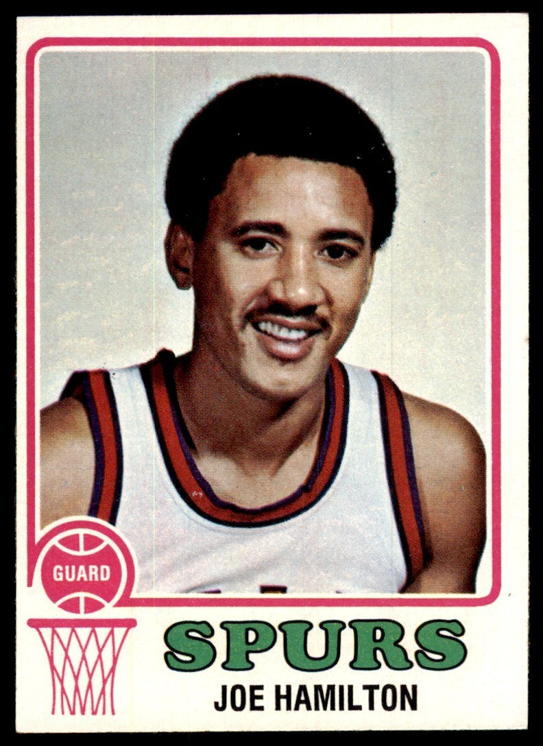 1973-74 Topps Basketball Card Joe Hamilton A San Antonio Spurs #224