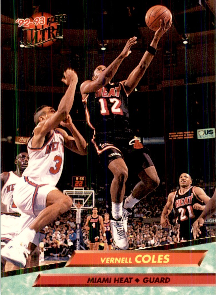 1992-93 Fleer Ultra Vernell Coles Basketball Cards #98