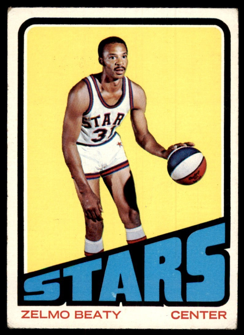 1972-73 Topps Basketball Card (Damaged) Zelmo Beaty B Utah Stars #220