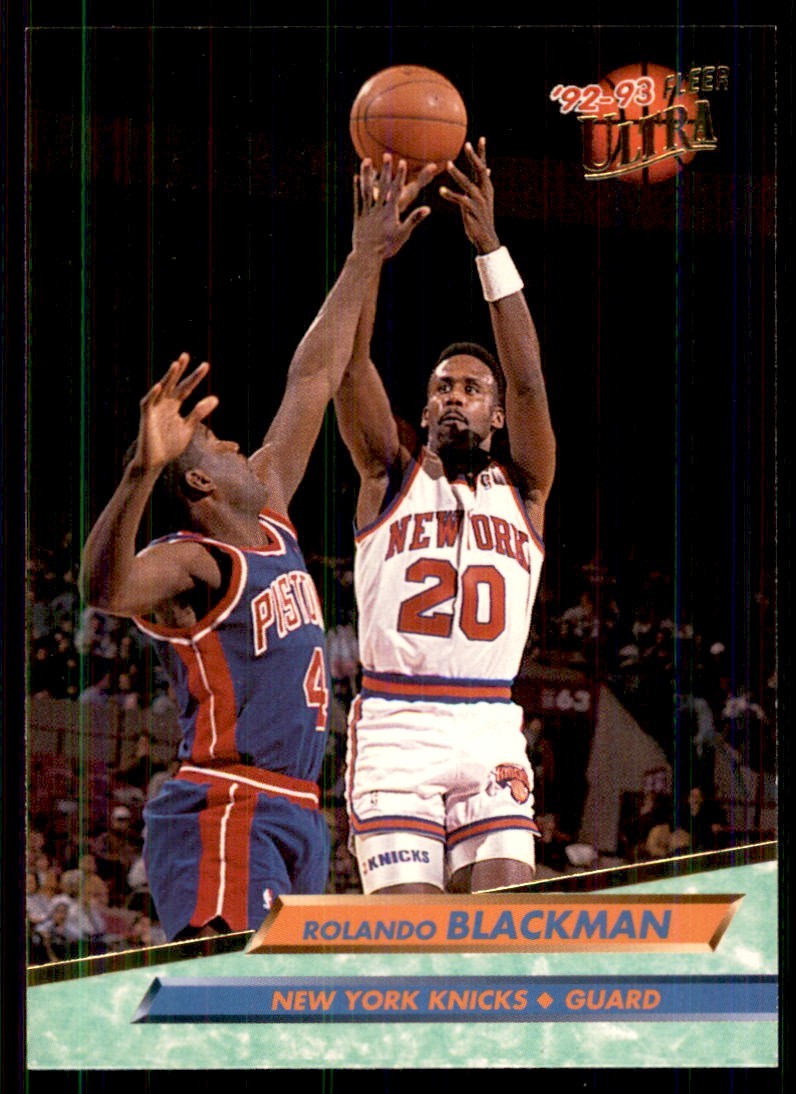 1992-93 Fleer-Ultra Rolando Blackman Basketball Cards #319