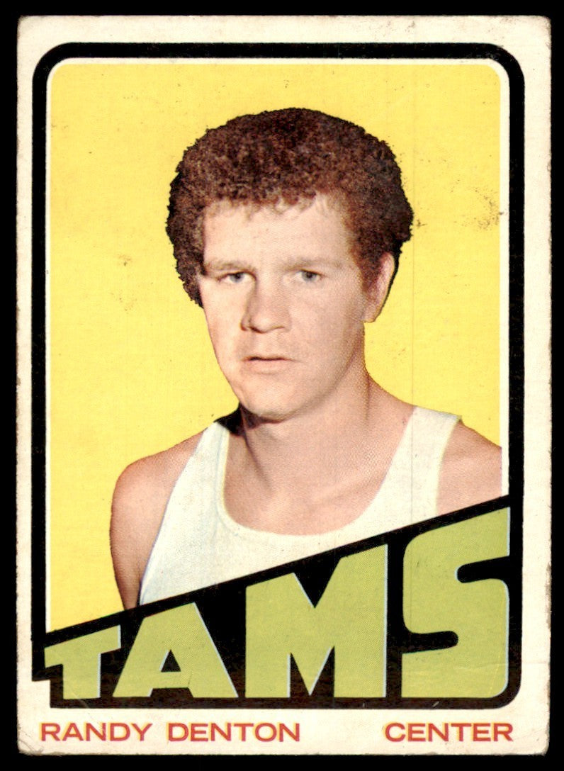1972-73 Topps Basketball Card (Damaged) Randy Denton Memphis Tams #202