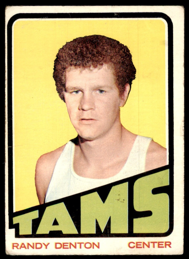 1972-73 Topps Basketball Card (Damaged) Randy Denton A Memphis Tams #202