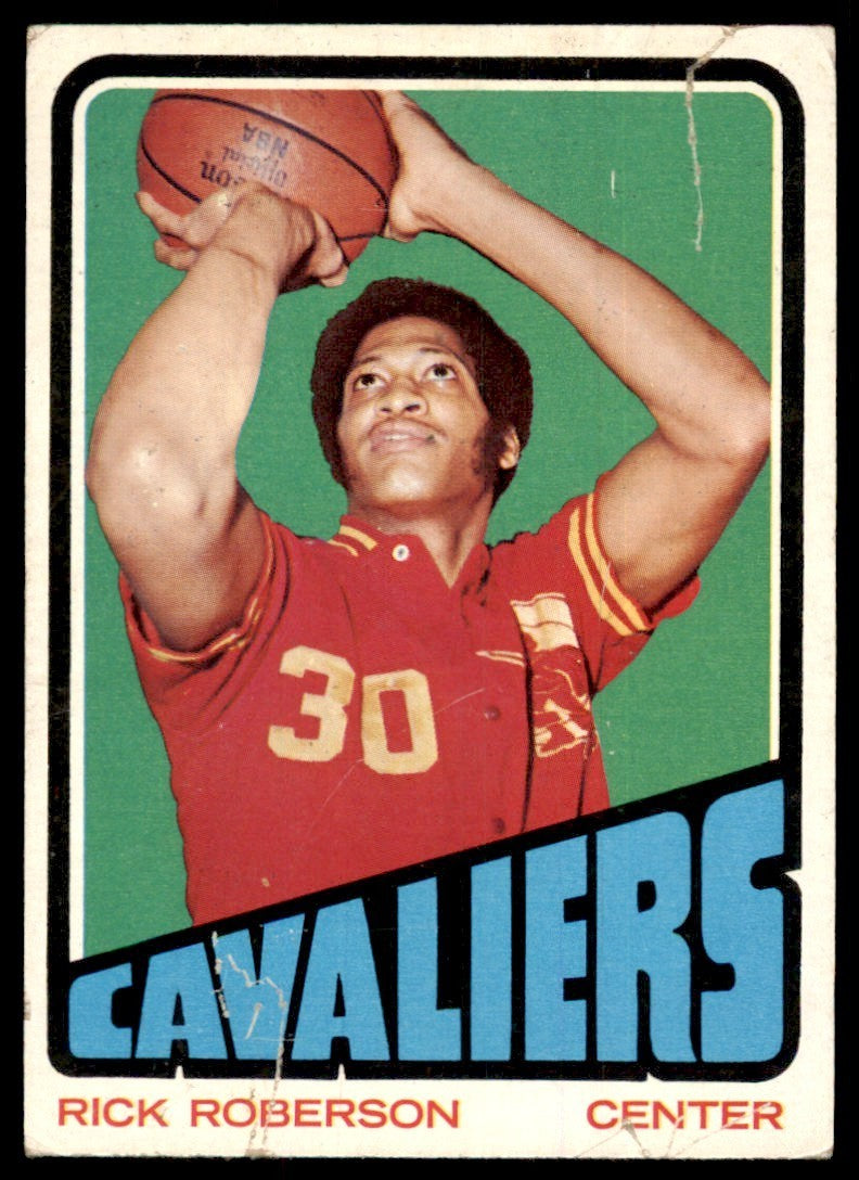 1972-73 Topps Basketball Card (Damaged) Rick Roberson Cleveland Cavaliers #126