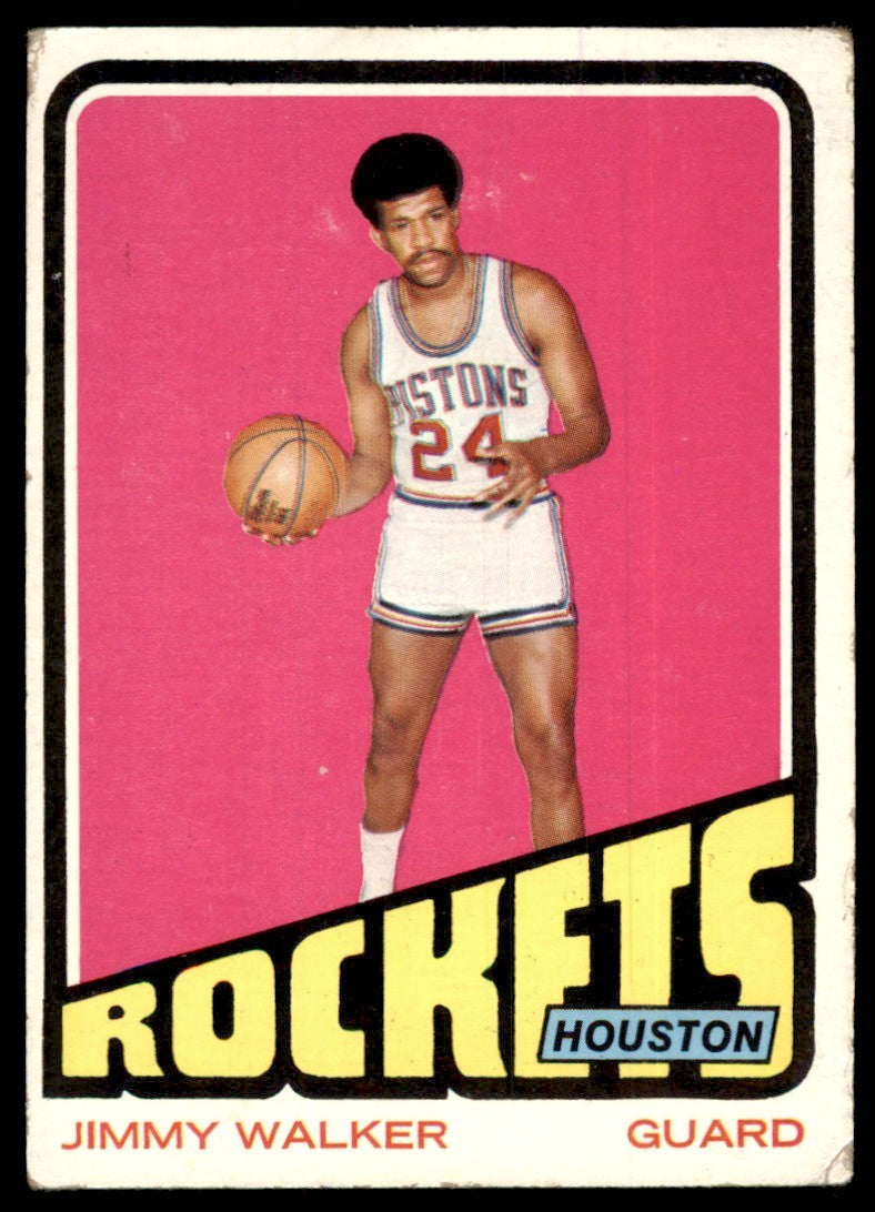 1972-73 Topps Basketball Card (Damaged) Jimmy Walker Houston Rockets #124