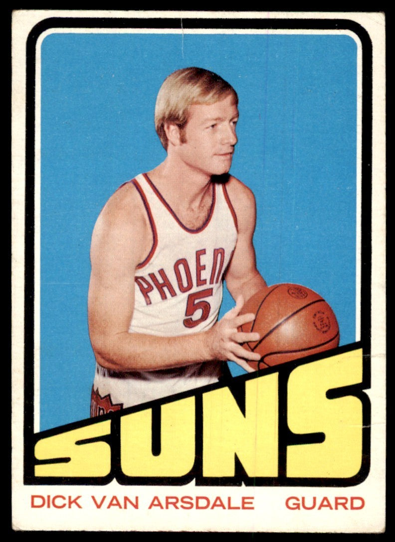 1972-73 Topps Basketball Card (Damaged) Dick Van Arsdale Phoenix Suns #95