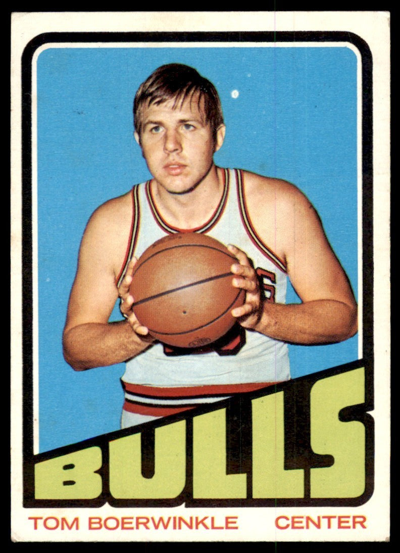 1972-73 Topps Basketball Card (Damaged) Tom Boerwinkle Chicago Bulls #65