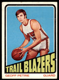 1972-73 Topps Basketball Card (Damaged) Geoff Petrie Portland Trail Blazers #3