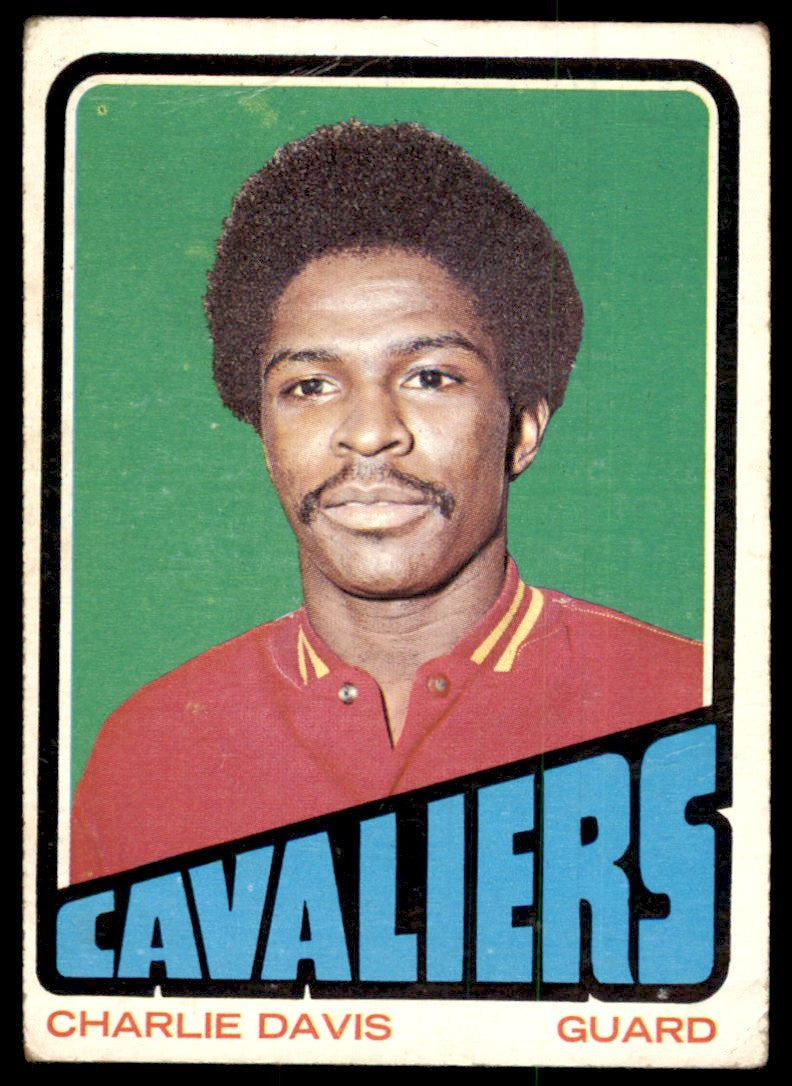 1972-73 Topps Basketball Card (Damaged) Charlie Davis Cleveland Cavaliers #27