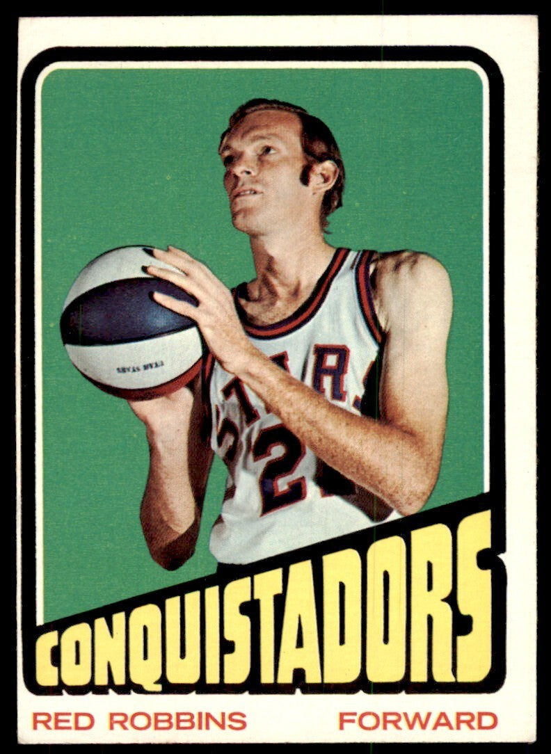 1972-73 Topps Basketball Card Red Robbins C San Diego Conquistadors #212
