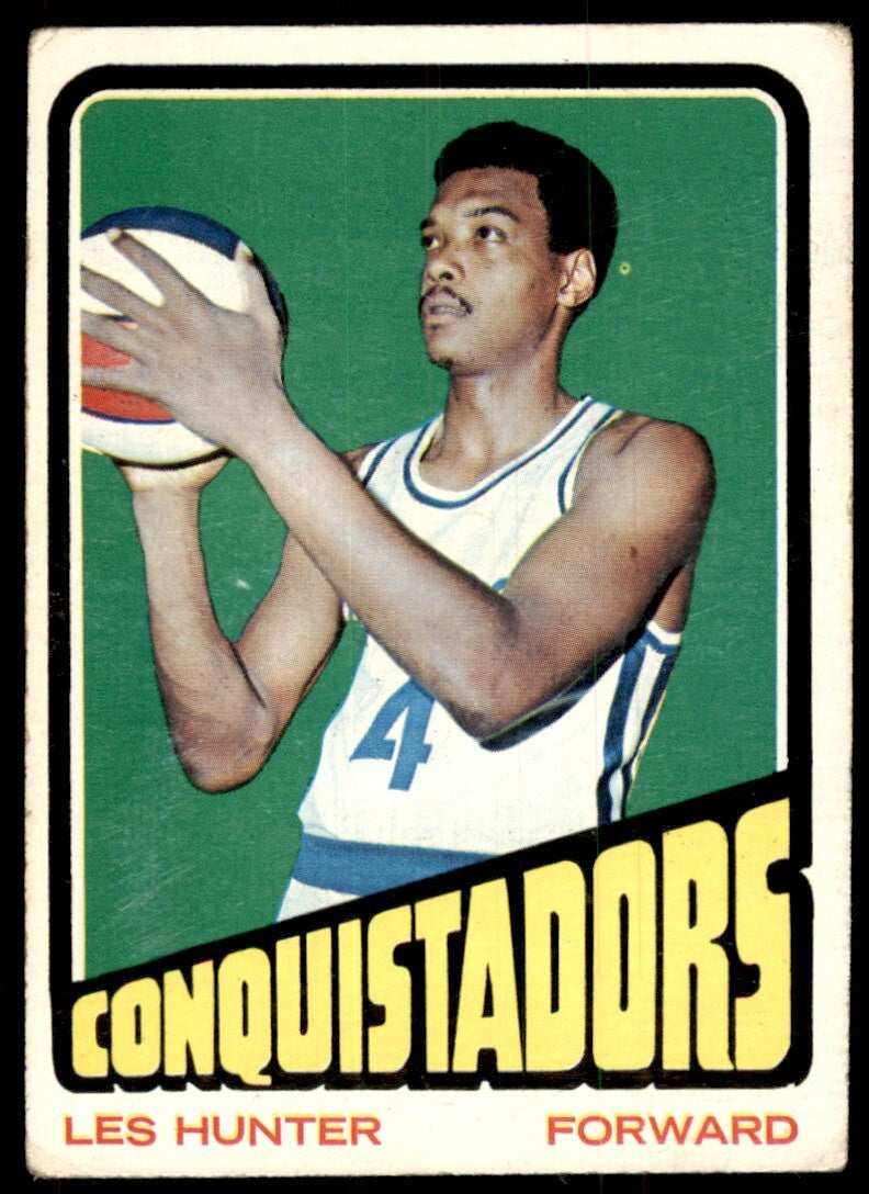 1972-73 Topps Basketball Card Les Hunter San Diego Conquistadors #217