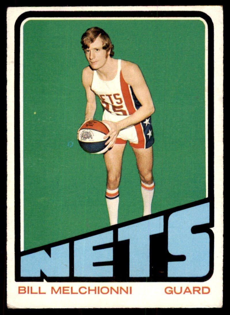 1972-73 Topps Basketball Card Bill Melchionni A New York Nets #225
