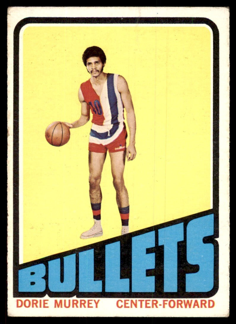 1972-73 Topps Basketball Card Dorie Murrey A Baltimore Bullets #61