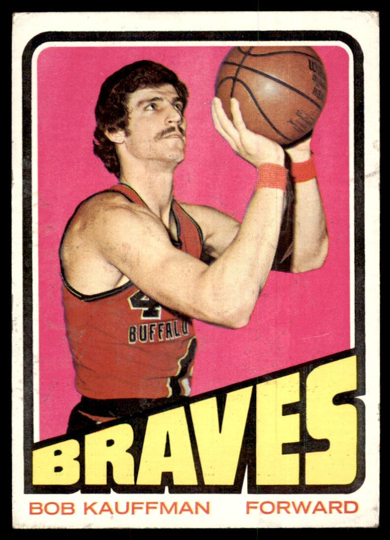 1972-73 Topps Basketball Card Bob Kauffman B Buffalo Braves #125