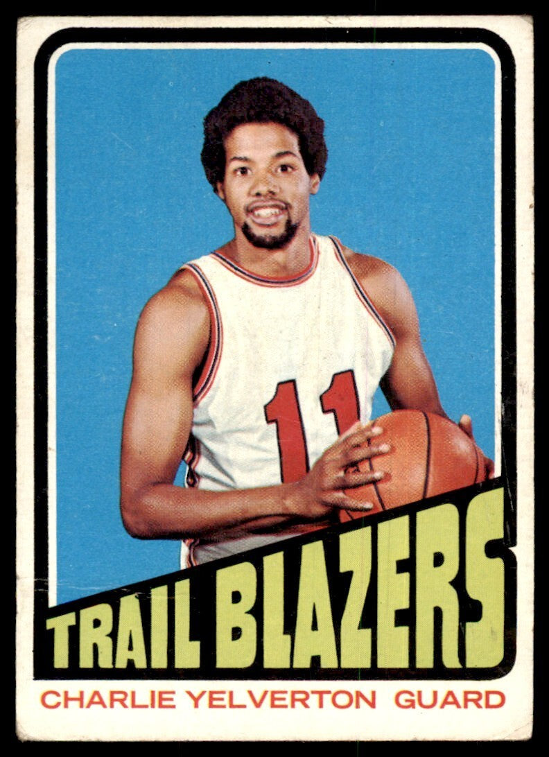 1972-73 Topps Basketball Card Charlie Yelverton A Portland Trail Blazers #133