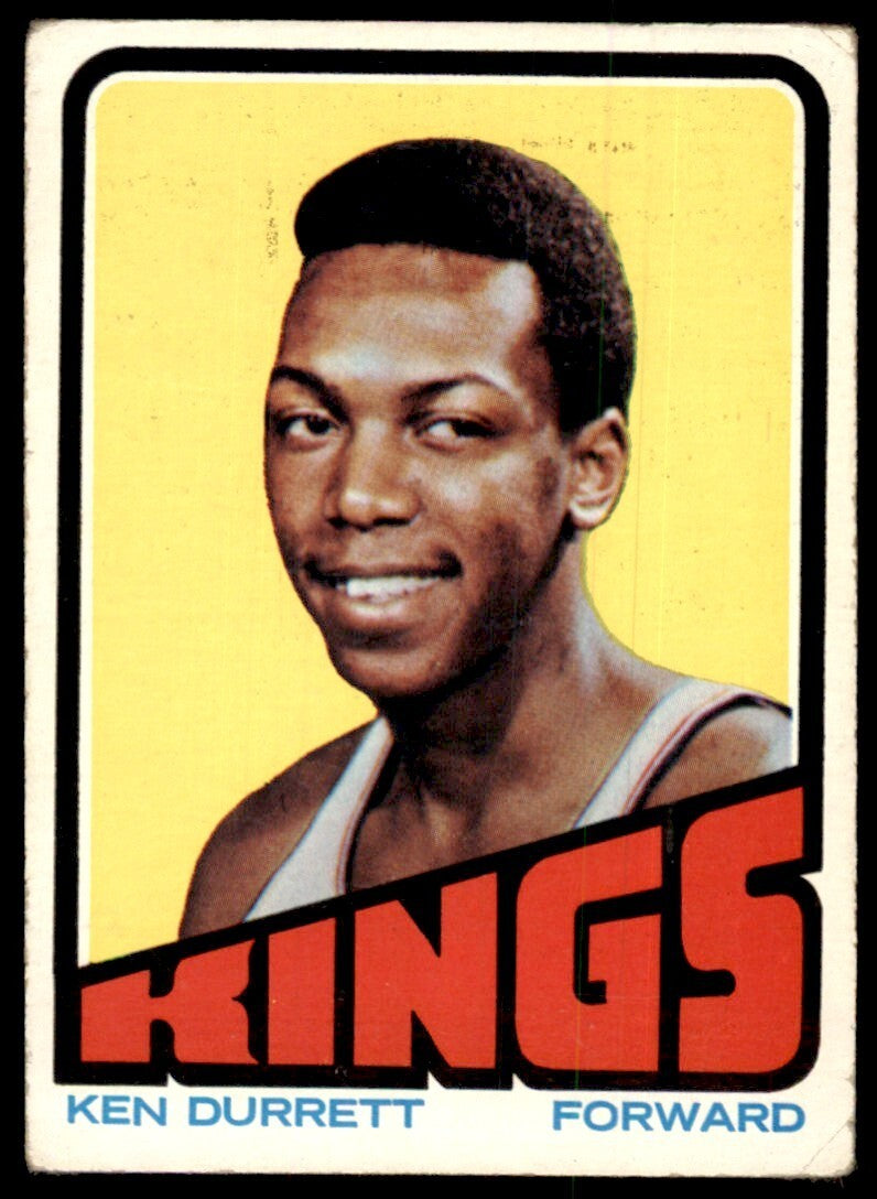 1972-73 Topps Basketball Card Ken Durrett B KC-Omaha Kings #134