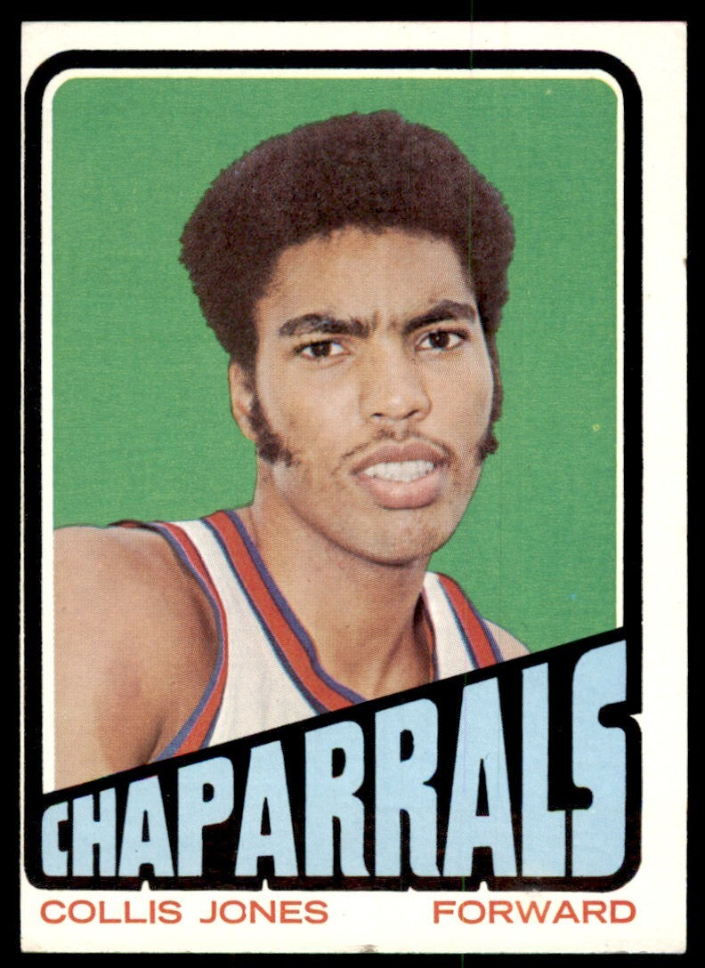 1972-73 Topps Basketball Card Collis Jones Dallas Chaparrals #181