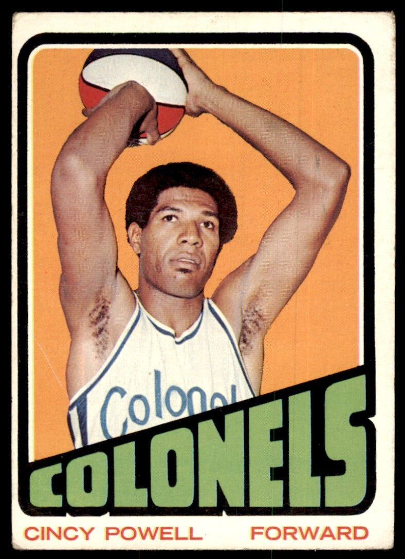1972-73 Topps Basketball Card Cincy Powell Kentucky Colonels #189