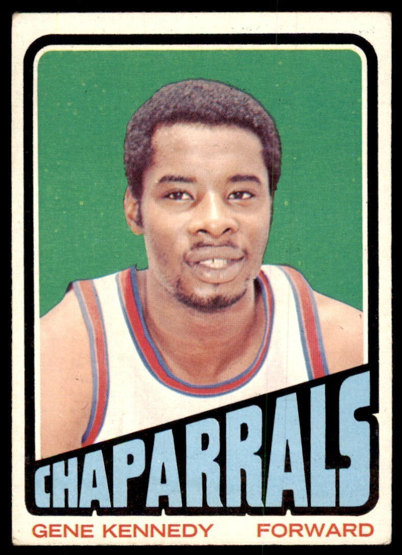 1972-73 Topps Basketball Card Gene Kennedy E Dallas Chaparrals #208