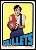 1972-73 Topps Basketball Card Mike Riordan A Baltimore Bullets #37