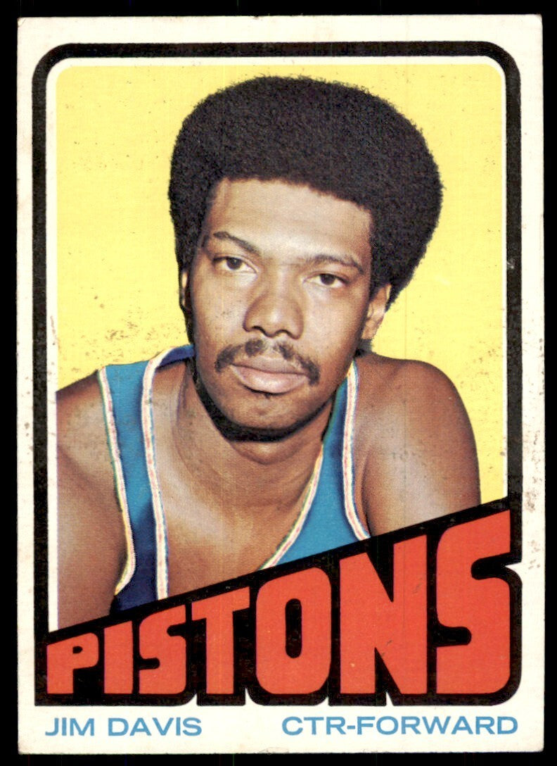 1972-73 Topps Basketball Card Jim Davis Detroit Pistons #51