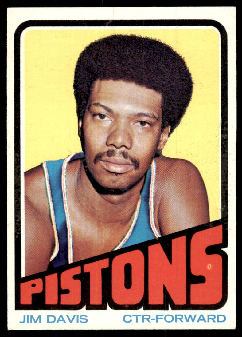 1972-73 Topps Basketball Card Jim Davis A Detroit Pistons #51