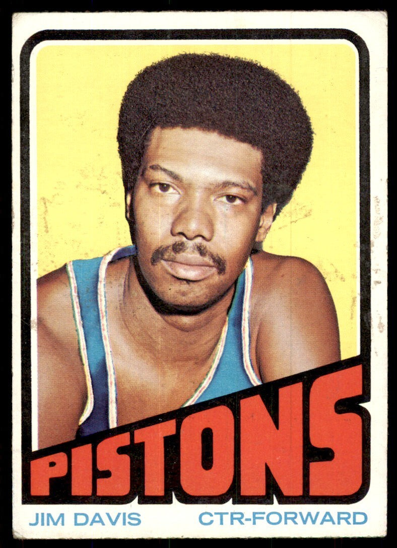 1972-73 Topps Basketball Card Jim Davis B Detroit Pistons #51