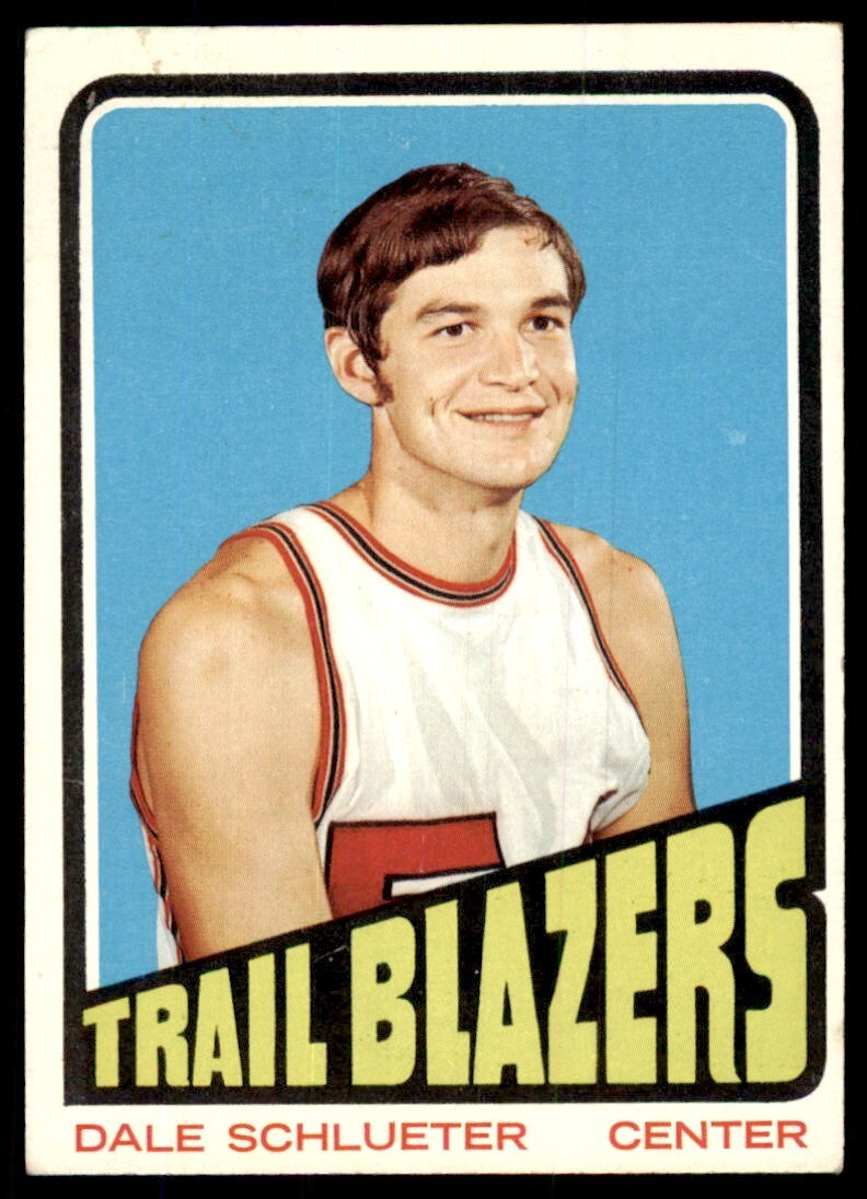 1972-73 Topps Basketball Card Dale Schlueter D Portland Trail Blazers #69