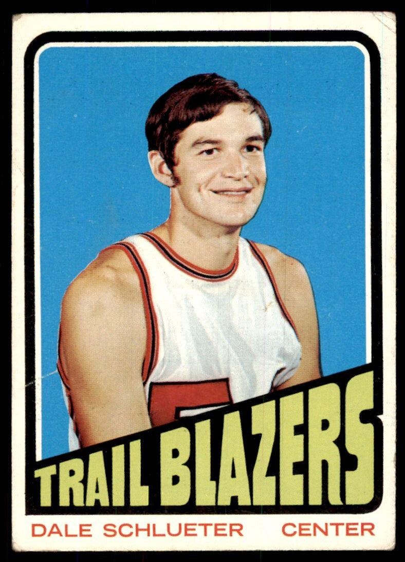 1972-73 Topps Basketball Card Dale Schlueter E Portland Trail Blazers #69