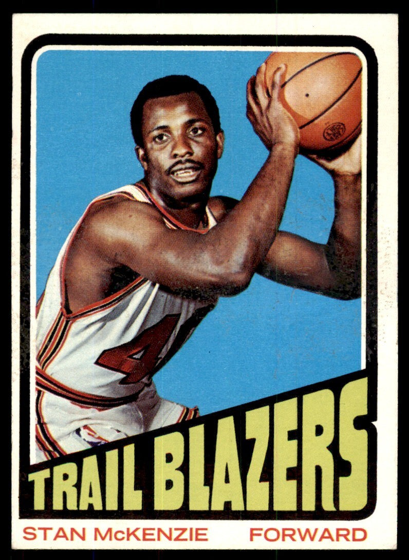 1972-73 Topps Basketball Card Stan McKenzie E Portland Trail Blazers #84