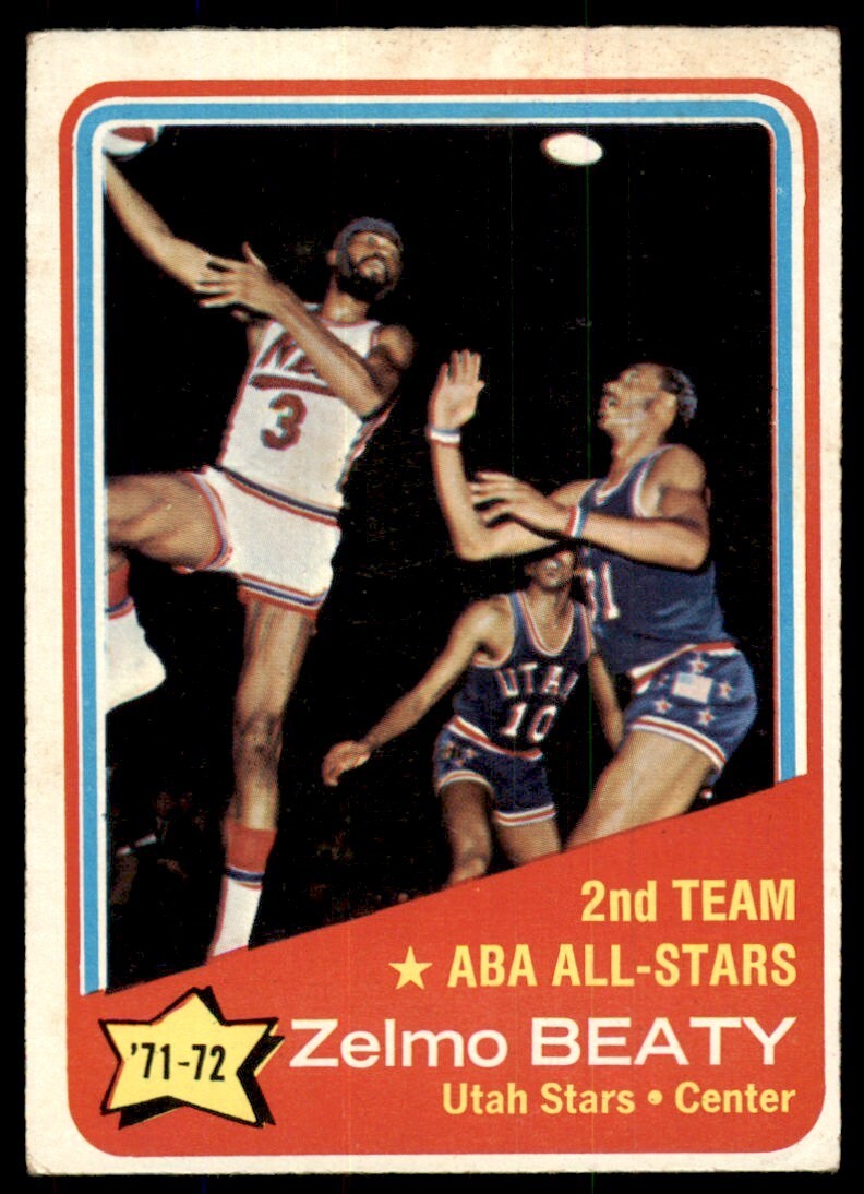 1972-73 Topps Basketball Card Zelmo Beaty Utah Stars #256