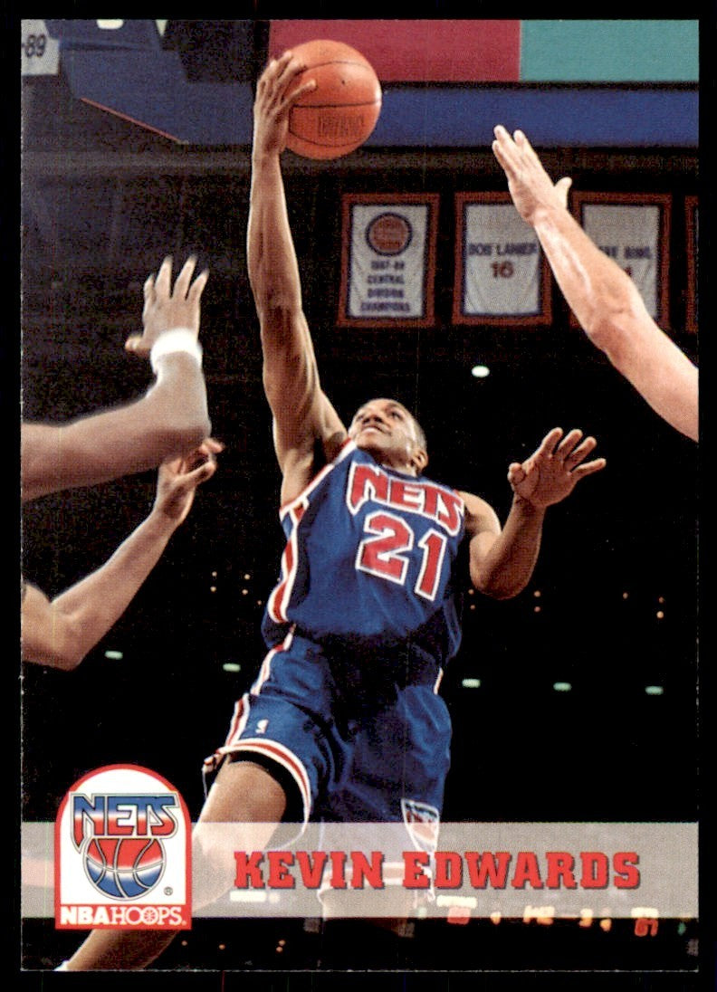1993-94 NBA Hoops Kevin Edwards (100) Basketball cards #370