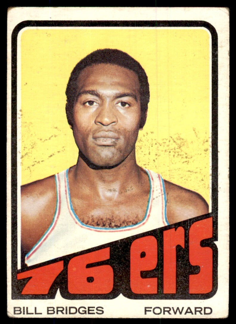 1972-73 Topps Basketball Card Bill Bridges Philadelphia 76ers #17