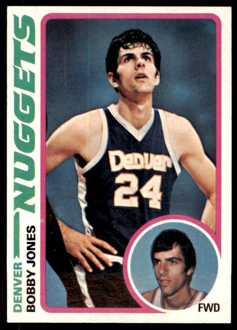 1978-79 Topps Basketball Card Bobby Jones D Denver Nuggets #14