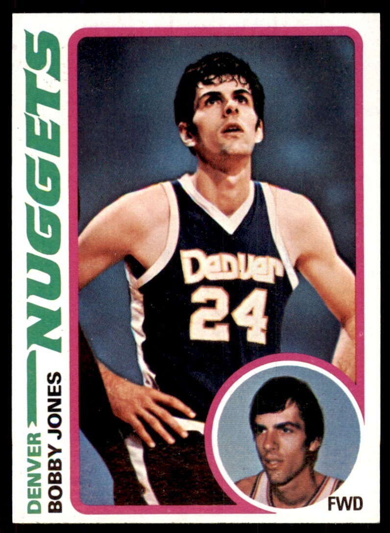 1978-79 Topps Basketball Card Bobby Jones J Denver Nuggets #14
