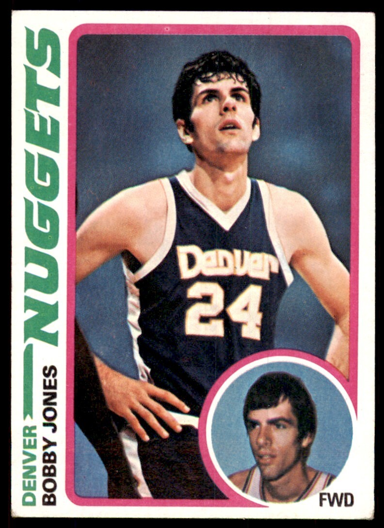 1978-79 Topps Basketball Card Bobby Jones M Denver Nuggets #14