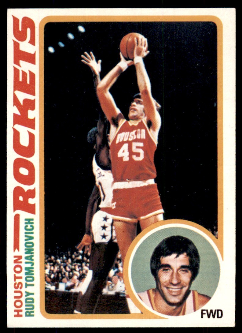 1978-79 Topps Basketball Card Rudy Tomjanovich L Houston Rockets #58