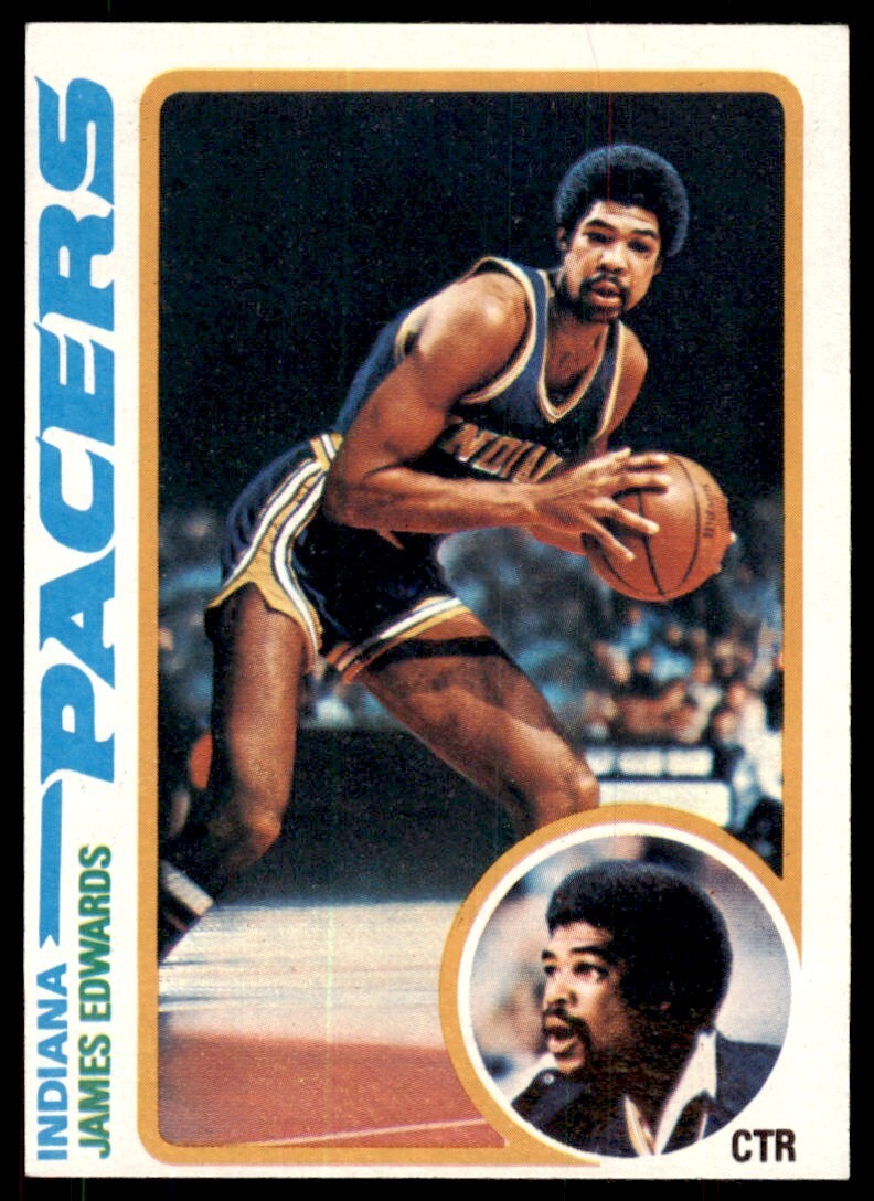 1978-79 Topps Basketball Card James Edwards M Indiana Pacers #27