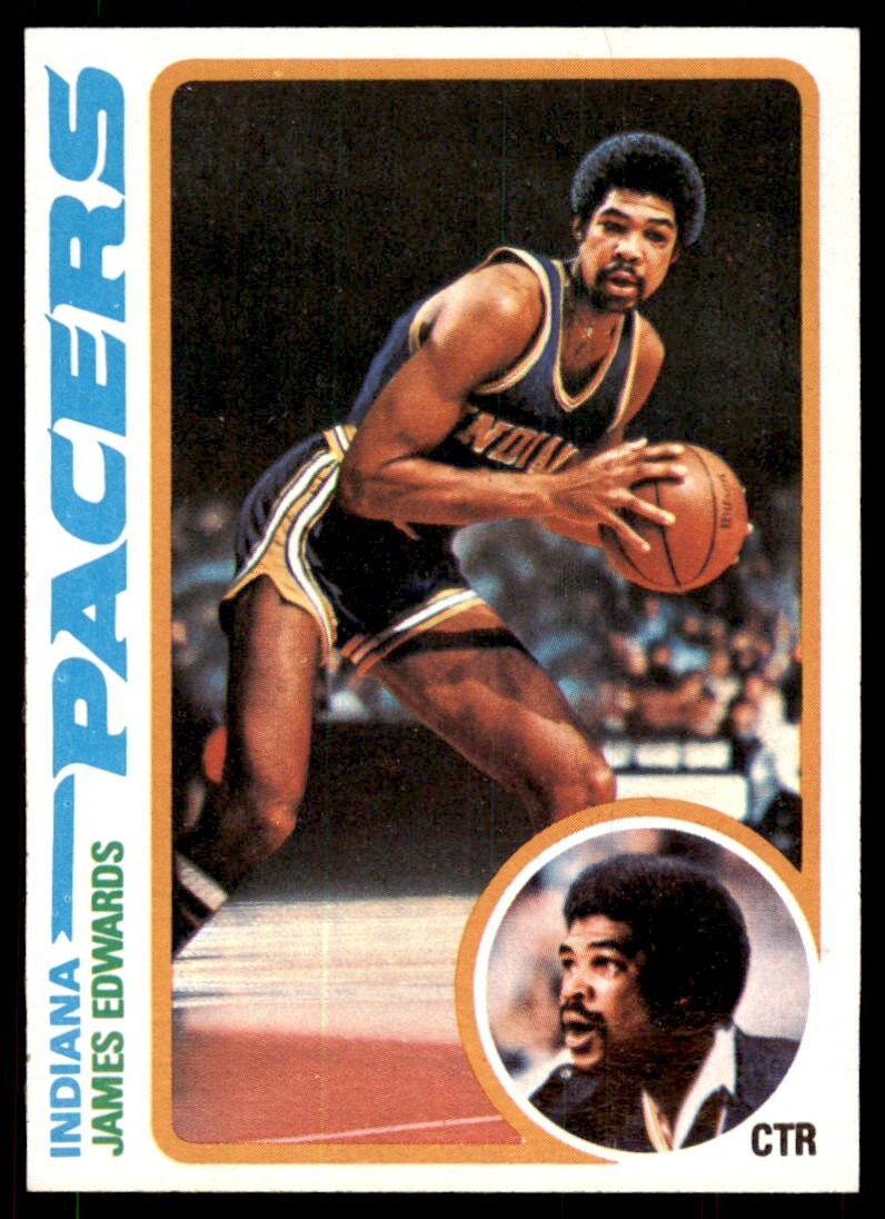 1978-79 Topps Basketball Card James Edwards S Indiana Pacers #27