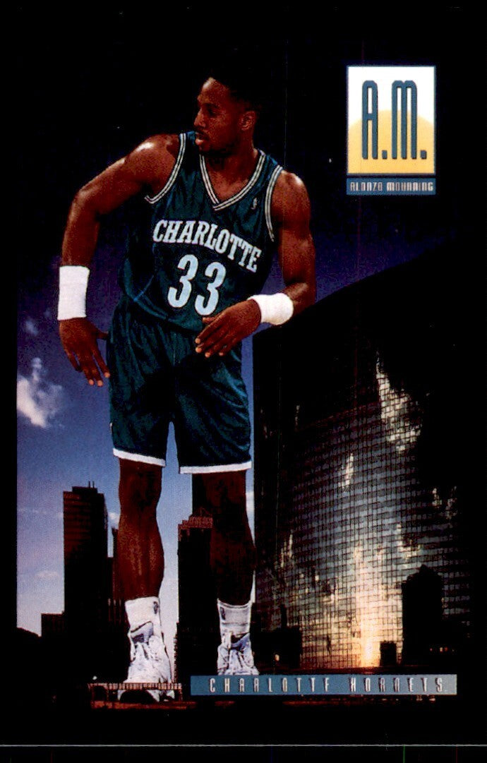 1993-94 SkyBox Basketball Card Alonzo Mourning Charlotte Hornets #320