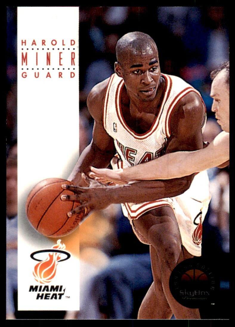 1993-94 SkyBox Basketball Card Harold Miner Miami Heat #103