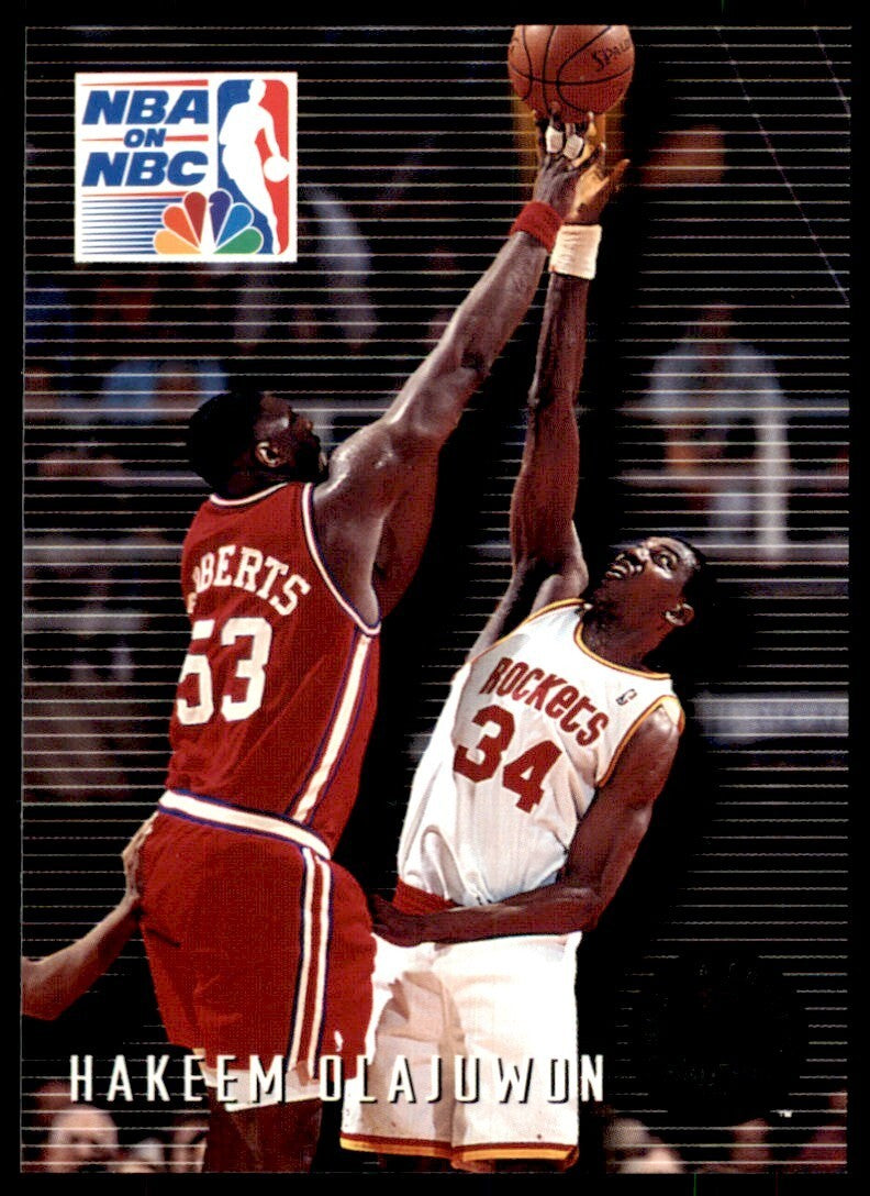 1993-94 SkyBox Basketball Card Hakeem Olajuwon Houston Rockets #6