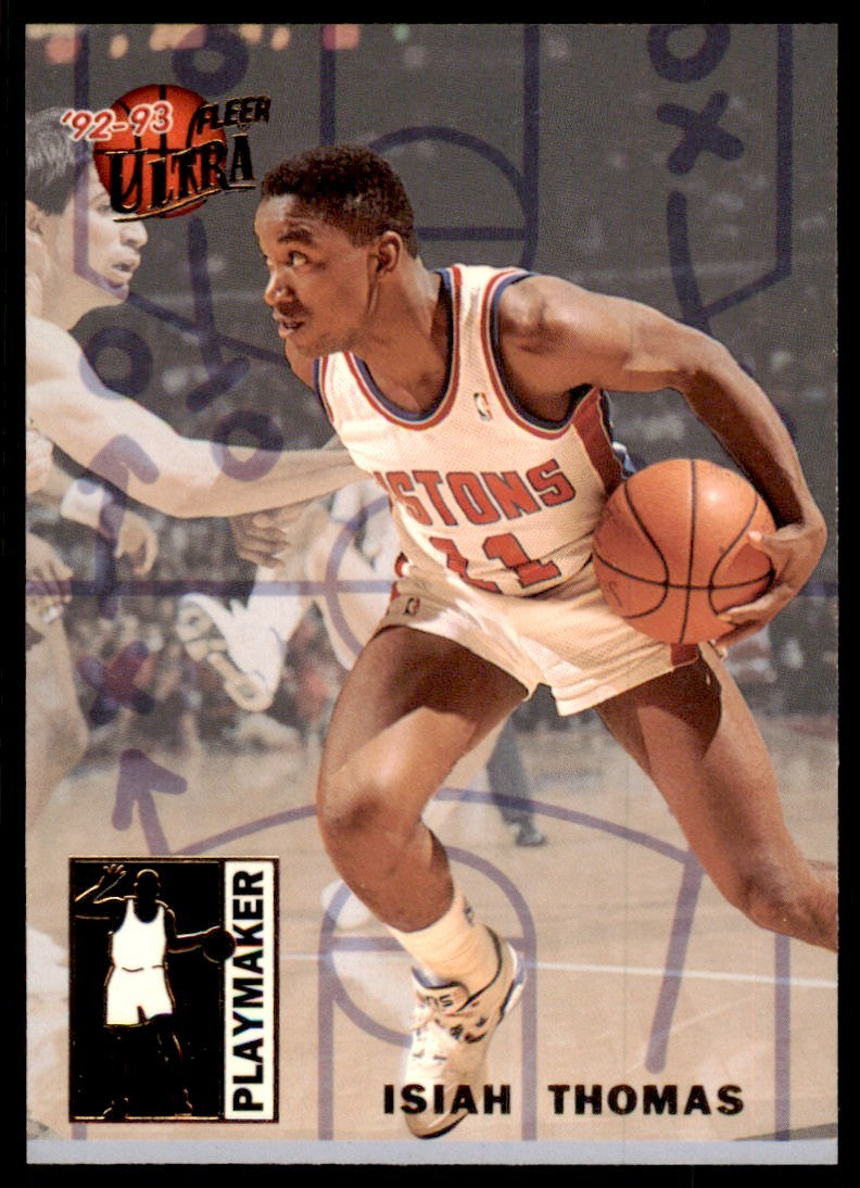 1992-93 Fleer Ultra Cards Isiah Thomas Basketball Cards #10