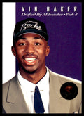 1993-94 SkyBox Basketball Card Vin Baker Milwaukee Bucks #DP8