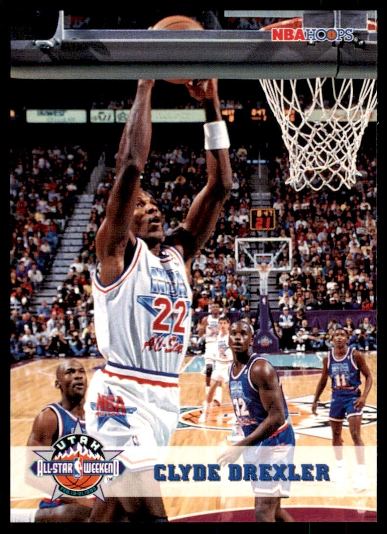 1993-94 NBA Hoops Basketball Card Clyde Drexler A Portland Trail Blazers #270