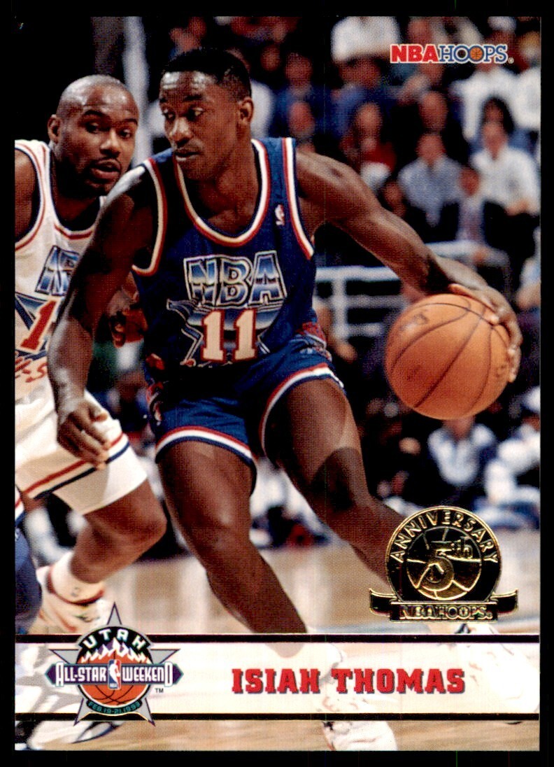 1993-94 NBA Hoops Basketball Card Isiah Thomas Detroit Pistons #258
