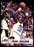 1993-94 NBA Hoops Basketball Card Karl Malone Utah Jazz #218
