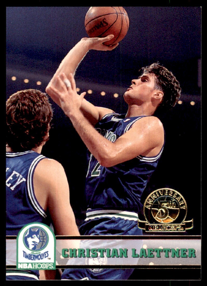 1993-94 NBA Hoops Basketball Card Christian Laettner Minnesota Timberwolves #129