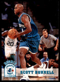 1993-94 NBA Hoops Basketball Card Scott Burrell Rookie A Charlotte Hornets #307