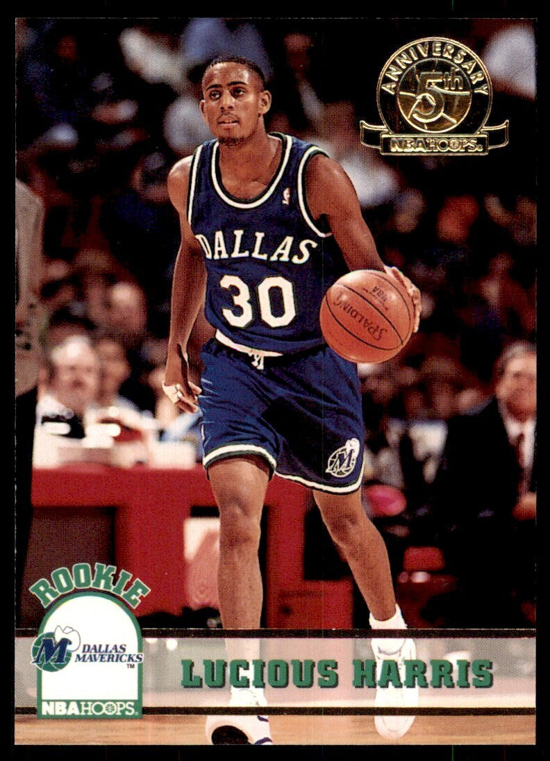 1993-94 NBA Hoops Basketball Card Lucious Harris Dallas Mavericks #320