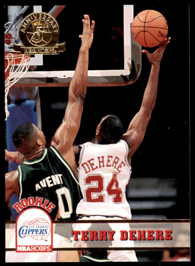 1993-94 NBA Hoops Basketball Card Terry Dehere Los Angeles Clippers #351